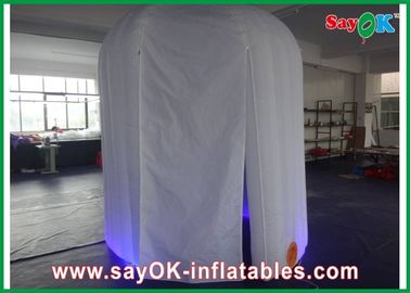 Photo Booth Led Lights Durable 2 X 3 X 2.3M Inflatable Photobooth , Oxford Cloth Photo Tent With Lighting