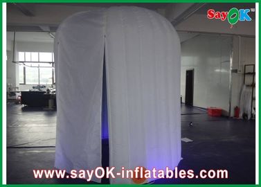 Photo Booth Led Lights Durable 2 X 3 X 2.3M Inflatable Photobooth , Oxford Cloth Photo Tent With Lighting