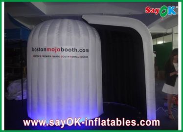 Party Photo Booth Oxford Cloth Inflatable Photo Booth , Logo Printed Rounded Photo Tent