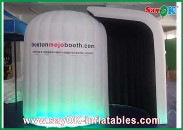 Oxford Cloth Inflatable Photo Booth , Logo Printed Rounded Photo Tent