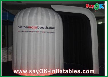 Party Photo Booth Oxford Cloth Inflatable Photo Booth , Logo Printed Rounded Photo Tent