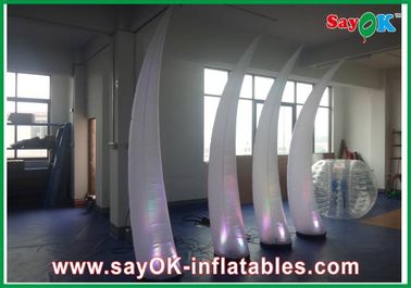 190T Nylon Cloth Inflatable Lighting Decoration , White Inflatable Ivory
