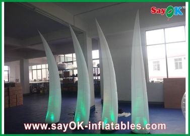 190T Nylon Cloth Inflatable Lighting Decoration , White Inflatable Ivory