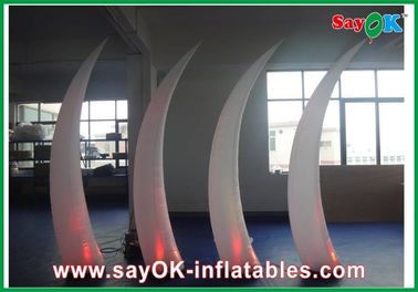 190T Nylon Cloth Inflatable Lighting Decoration , White Inflatable Ivory