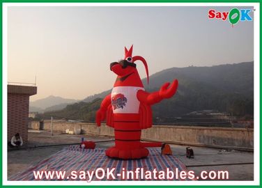 Large Inflatable Characters Red H3 - 8m PVC Inflatable Lobster  Custom Giant For Exhibitions