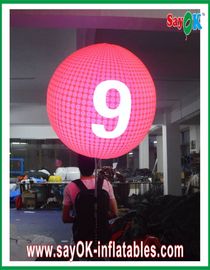 Customized Diameter 0.8m Inflatable Backpack Balloon Pink For Advertising