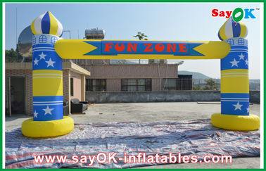Inflatable Promotional Products Advertising Events Inflatable Finish Arch With Logo Printing 6m X 3m