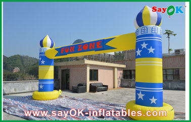 Inflatable Promotional Products Advertising Events Inflatable Finish Arch With Logo Printing 6m X 3m