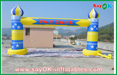 Inflatable Promotional Products Advertising Events Inflatable Finish Arch With Logo Printing 6m X 3m