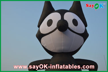 Inflatable Animals Oxford Cloth PVC Inflatable Black Cat For Event / Amusement Park