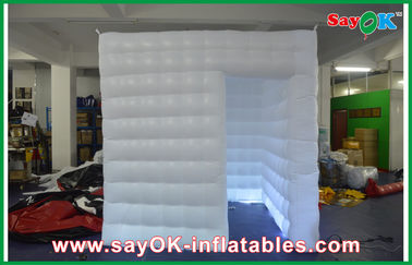 Inflatable Photo Booth Enclosure Safe Waterproof Mobile Photo Booth White Oxford Cloth / PVC Coated