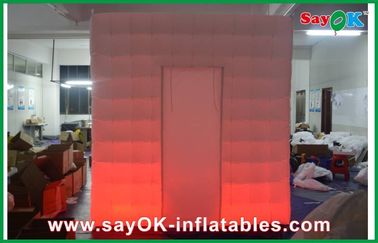 Small Photo Booth 2.4m X 2.4m X 2.4m Inflatable Mobile Photobooth With Led Lighting