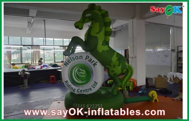 Advertising Inflatable Height 3m - 8m Inflatable Cartoon Characters , Events PVC / Oxford Cloth Horse