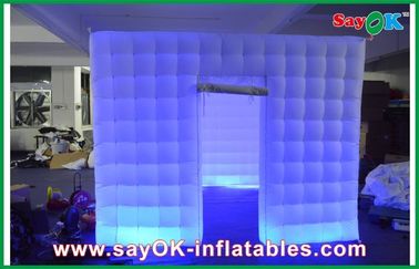 Inflatable Party Tent 210D Oxford Cloth Inflatable Photo Booth Square With Led Lighting