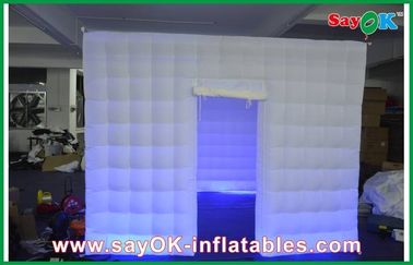 Inflatable Party Tent 210D Oxford Cloth Inflatable Photo Booth Square With Led Lighting