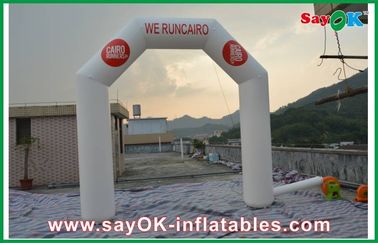 Inflatable Run Through Tunnels Outdoor Durable PVC Inflatable Arch Logo Printing 4m X 4m Customized