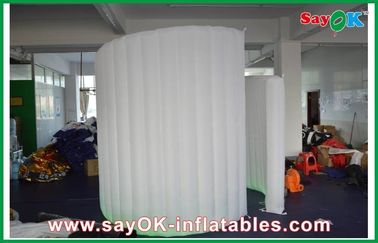 Wedding Photo Booth Hire Wind Resistant Inflatable Photo Booth , Lighting Inflatable Spiral Wall