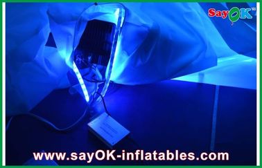 Inflatable Led Light Exhibition One Front Door Blow Up Photo Booth Inflatable With Lighting Colors