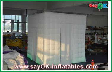 Oxford Cloth / PVC Coated Mobile Photo Booth Inflatable Attractive With 2 Doors
