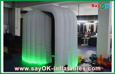 Photo Booth Wedding Props Round Inflatable Mobile Photobooth Black Inside With 16 Led Lighting Colors