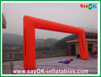 Balloon Arch Frame PVC / Oxford Cloth Inflatable Arch , Logo Inflatable Square Finishing Arch