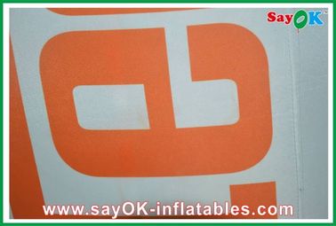 Blow Up Cartoon Characters Orange White Inflatable Cartoon Characters Oxford Cloth With Logo