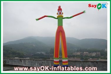 Two Legs Inflatable Air Dancer , Inflatable Clown Rip Stop Nylon Cloth