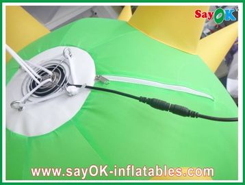 Air Blower Inflatable Lighting Decoration Modern Green and Yellow