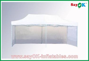 L6m x W3m Gazebo Folding Tent Canopy Sun-resistant With 3 Sidewalls Iron Frames