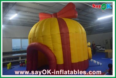 Large Outdoor Orange Inflatable Tunnel Tent Customed Red Inflaltable Candy House ,  Oxford Cloth Water-Proof Tent