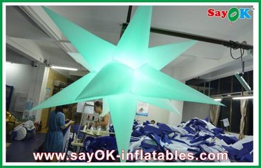 White Led Lgihting Inflatable Star Diameter 2M For Wedding Ceremony