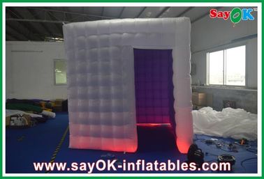 Inflatable Photo Studio Oxford Cloth PVC Coated Inflatable Photobooth Kiosk With Led Lights