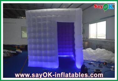 Inflatable Photo Studio Oxford Cloth PVC Coated Inflatable Photobooth Kiosk With Led Lights