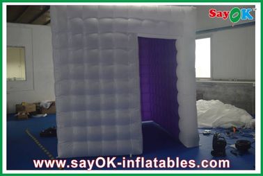 Inflatable Photo Studio Oxford Cloth PVC Coated Inflatable Photobooth Kiosk With Led Lights