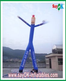 Inflatable Wind Dancer Blue Inflatable Air Dancer Rip-Stop Nylon Cloth With Two Legs