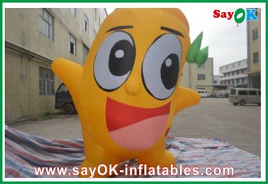 Advertising Inflatable Oxford Cloth Inflatable Cartoon Characters 3M Yellow For Sport Games