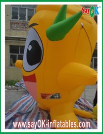 Advertising Inflatable Oxford Cloth Inflatable Cartoon Characters 3M Yellow For Sport Games
