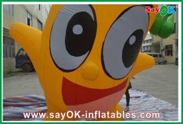 Advertising Inflatable Oxford Cloth Inflatable Cartoon Characters 3M Yellow For Sport Games