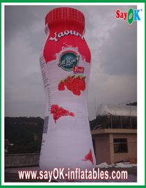 Fireproof PVC Tarpaulin Inflatable Yogurt Bottle For Adversting Campaign