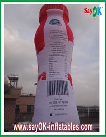 Fireproof PVC Tarpaulin Inflatable Yogurt Bottle For Adversting Campaign
