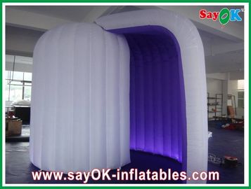 Inflatable Photo Booth Hire Bar White Outside Inflatable Photo Booth Purple Inside Logo Printing Rounded