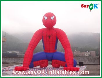 Ceremony Inflatable Cartoon Characters , Wind-resistant Height 10m Inflatable Spinder Man