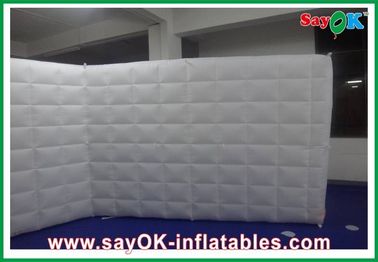 Custom Inflatable Tent Family Air Inflatable Partition Wall /  Blown Up Led Light Joint Wall For Wedding
