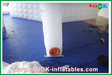 Custom Inflatable Tent Family Air Inflatable Partition Wall /  Blown Up Led Light Joint Wall For Wedding