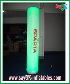 Green Wedding Party Led Inflatable Column Inflatable LED Light With Printing Logo Pillar