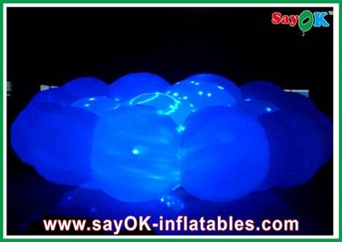White Party LED ball inflatable props white colored inflatable cloud for nightclub