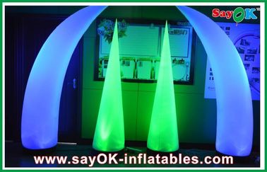 Fashion Customized Inflatable LED Light Logo Printing With Air Blower