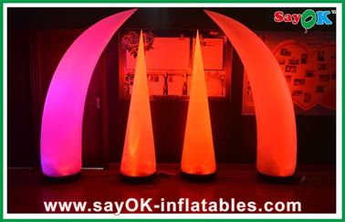 Fashion Customized Inflatable LED Light Logo Printing With Air Blower