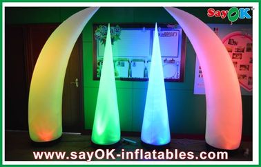 Fashion Customized Inflatable LED Light Logo Printing With Air Blower