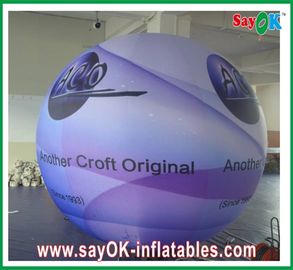 Digital Printing Colorful advertising Inflatable Lighting Ground Ball Diameter 2.5m For Festival